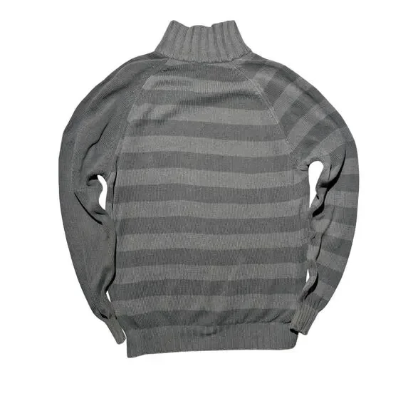 Vintage United Colors of Benetton Full Zip Knit‎ Sweater Jacket Gray XL Italy - Picture 5 of 13